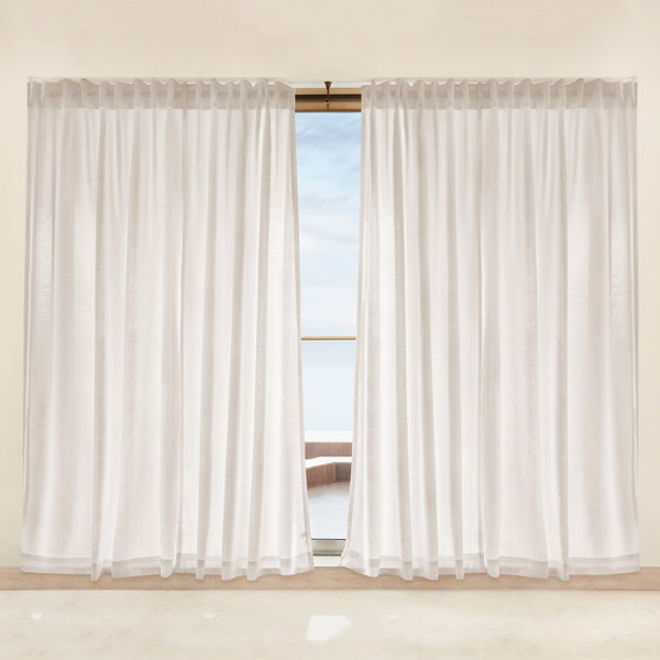 Ebern Designs D'Moksha Homes Pure Hemp Rod Pocket Curtain Wayfair